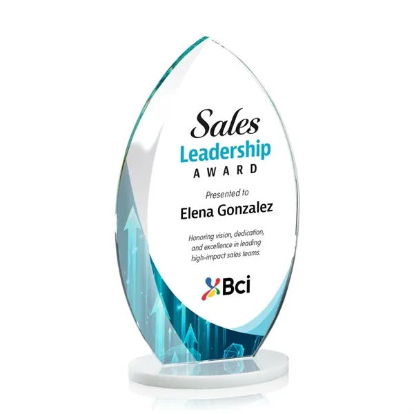 Starfire Windermere Award with White base and full color VividPrint imprint... from ASI 84592 St Regis Group / St Regis