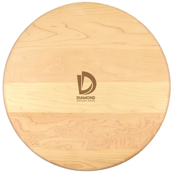 15" x 3/4" round maple cutting board.... from ASI 74601 Calico