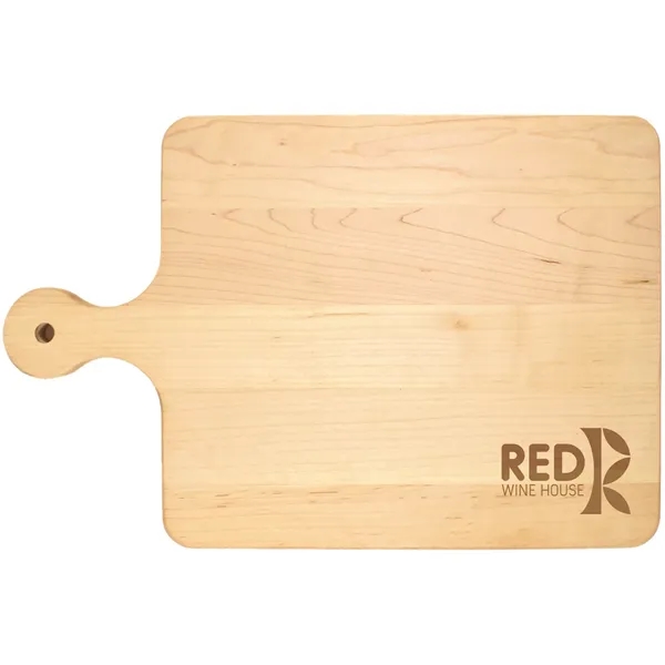 10 1/2" x 16" x 3/4" paddle-style maple wood cutting board... from ASI 74601 Calico