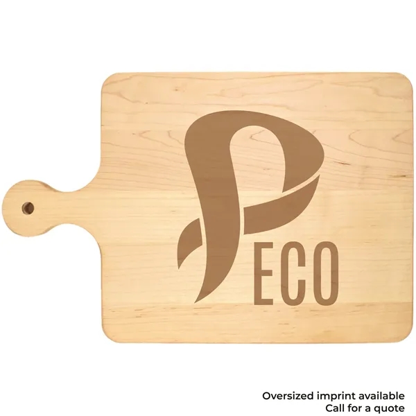 10 1/2" x 16" x 3/4" paddle-style maple wood cutting board... from ASI 74601 Calico