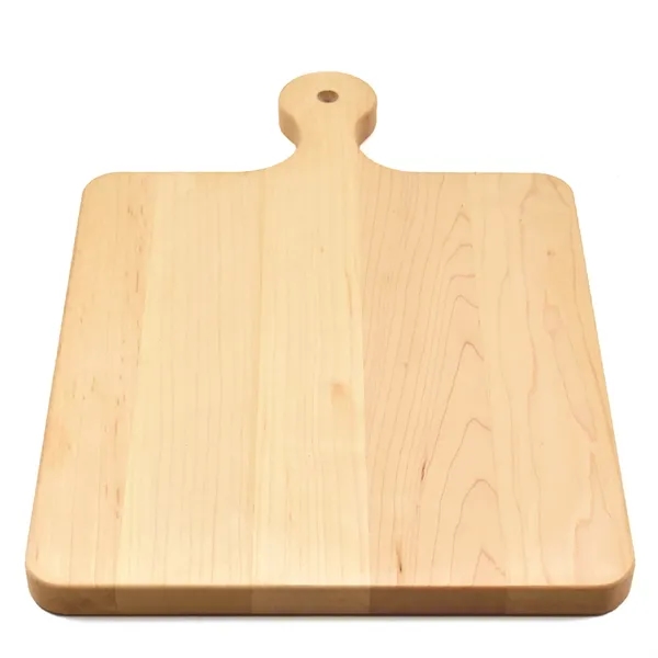 10 1/2" x 16" x 3/4" paddle-style maple wood cutting board... from ASI 74601 Calico