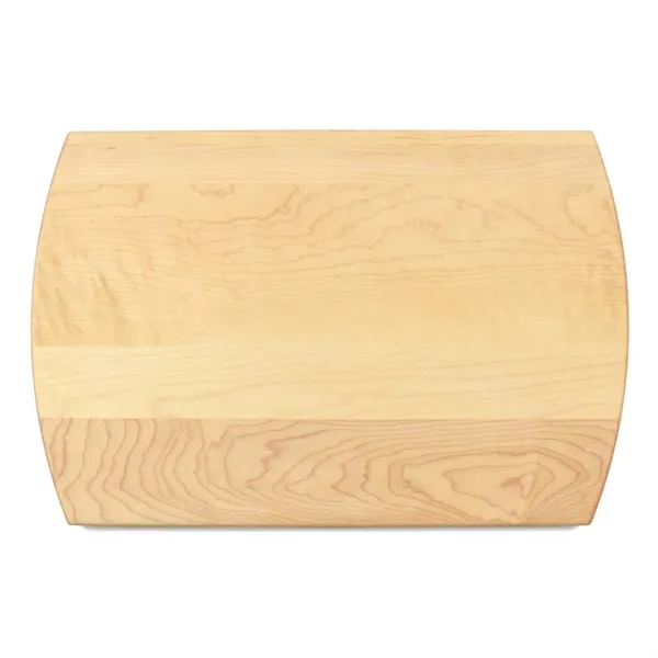 10 1/2" x 16" x 3/4" maple cutting board with tray... from ASI 74601 Calico