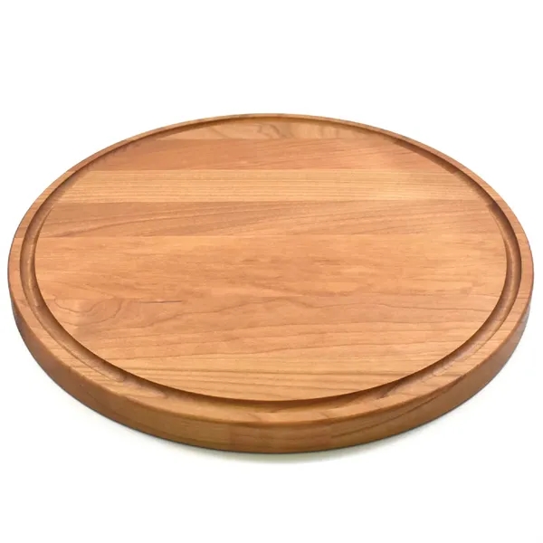13 1/2" x 13 1/2" x 3/4" round cherry wood cutting... from ASI 74601 Calico