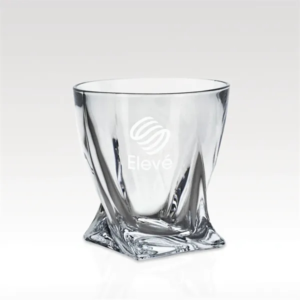 11 1/2 oz. Quadro tumbler glass measures 4" in height.... from ASI 93986 Visions/Awardcraft