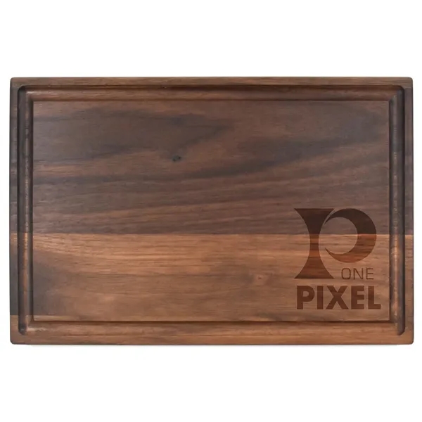 8" x 12" x 3/4" rectangular walnut cutting board with all-around... from ASI 74601 Calico