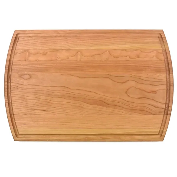 10 1/2" x 16" x 3/4" walnut cutting board with rounded... from ASI 74601 Calico