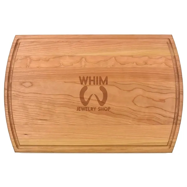 10 1/2" x 16" x 3/4" walnut cutting board with rounded... from ASI 74601 Calico