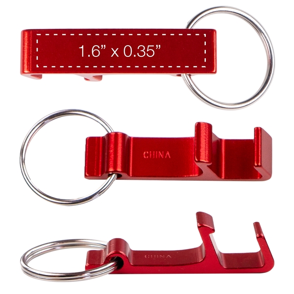 Bottle opener and phone stand, Engraved logo, Keyring included, Great value,... from ASI 62124 iClick, Inc. / iClick®