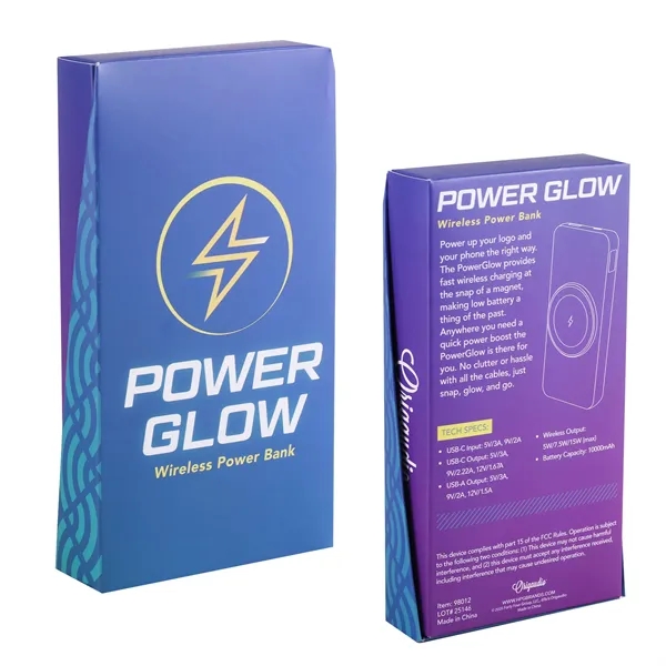 PowerGlow Power Bank combines wireless/magnetic charging with illumination-both a tech tool... from ASI 61966 HPG / OrigAudio