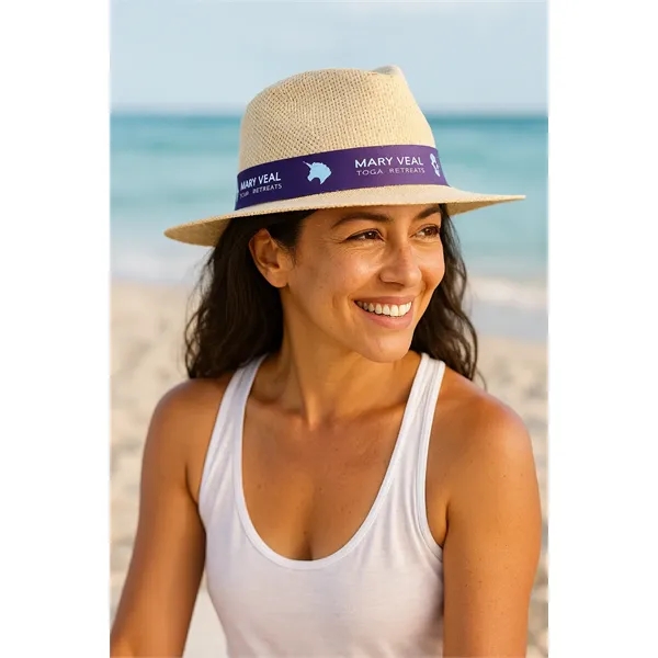 Natural Classic Fedora Hat with fully customized band... from ASI 72657 Active Life Promo / Apres Ski Active Life Promo