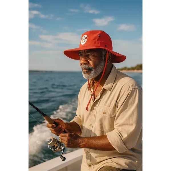 Lifeguard Safari Bucket Hat with Adjustable Strap, made of 100% Cotton... from ASI 72657 Active Life Promo / Active Life