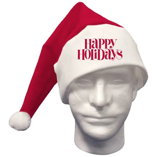 11 1/2" x 20" red and white acrylic felt Santa hat... from ASI 31260 AdCapitol