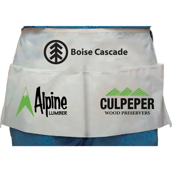 20" x 10" extra wide waist apron with continuous tie strings... from ASI 31260 AdCapitol