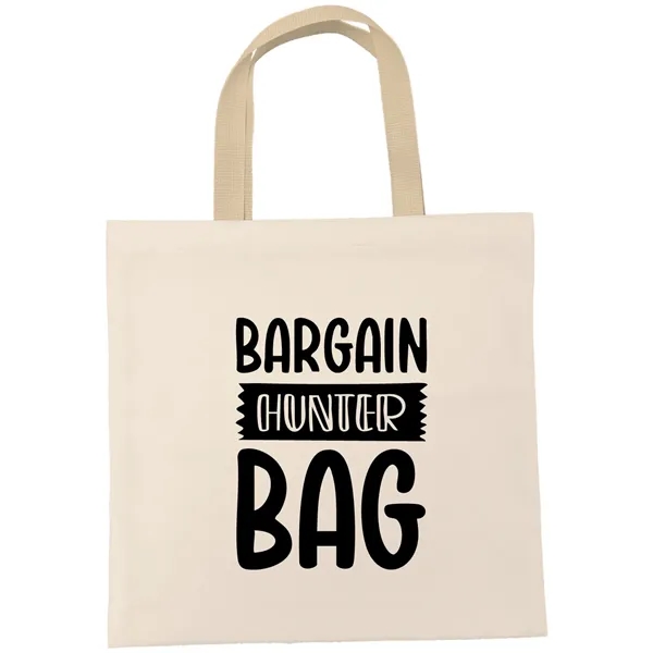 14" x 14" medium twill flat tote with colored web handles,... from ASI 31260 AdCapitol