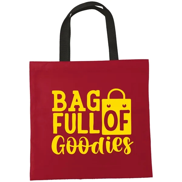 14" x 14" medium twill flat tote with colored web handles,... from ASI 31260 AdCapitol