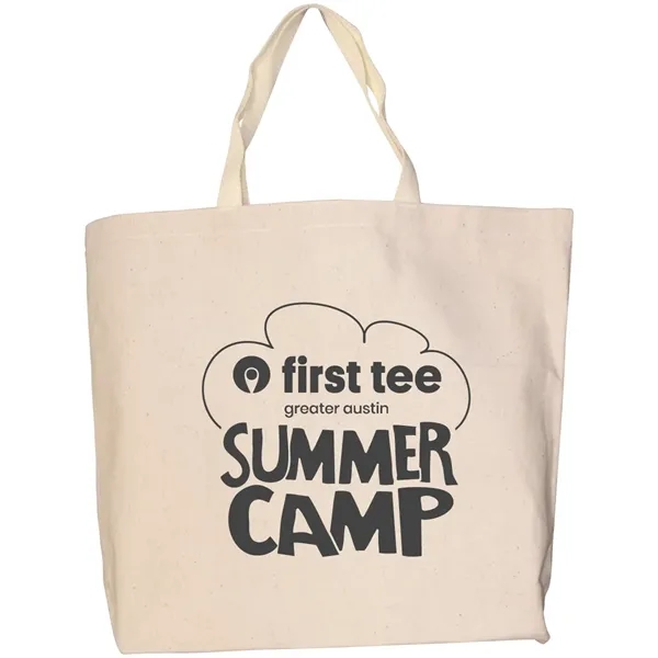 18" x 14" x 4" natural 10 oz. canvas tote bag... from ASI 31260 AdCapitol