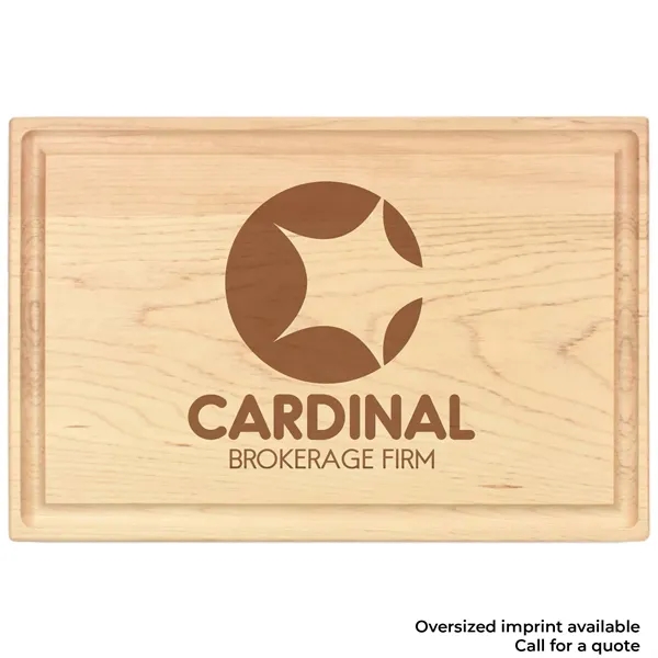 8" x 12" x 3/4" rectangular walnut wood cutting board with... from ASI 74601 Calico