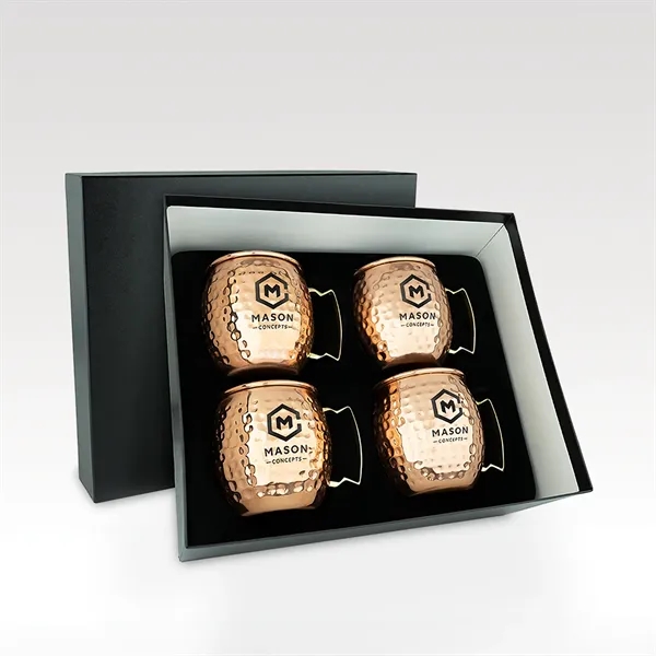 Moscow Mule mug in solid copper with a hammered, solid copper... from ASI 93986 Visions/Awardcraft