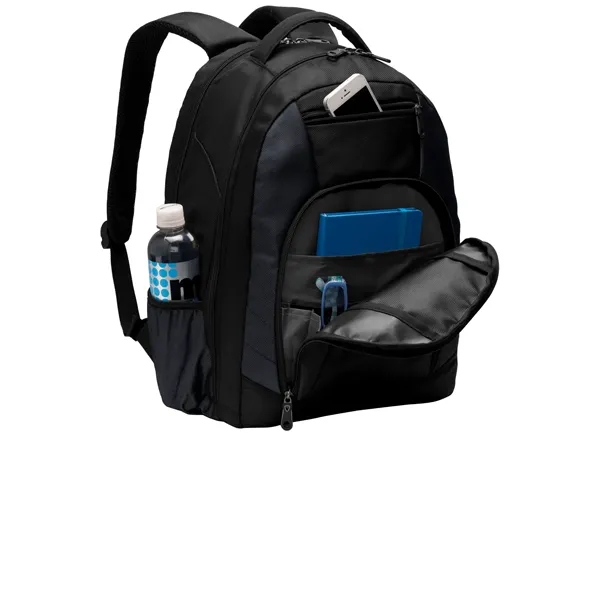 Durable backpack with clamshell laptop access, ideal for custom imprint in... from ASI 72657 Active Life Promo / Active Life Promo Active Life