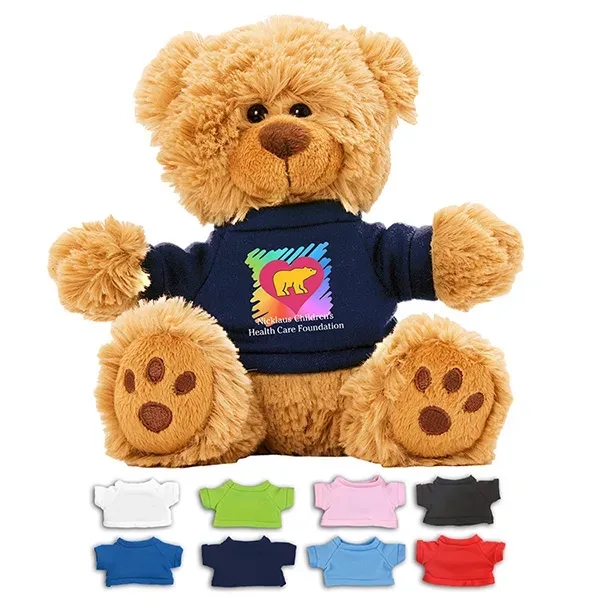 6" plush teddy bear with choice of t-shirt color.... from ASI 62660 Innovation Line