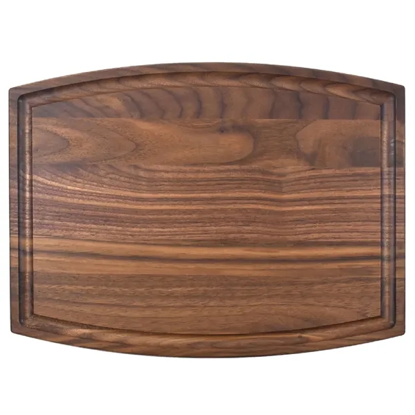 9" x 12 3/4" x 3/4" walnut cutting board with juice... from ASI 74601 Calico