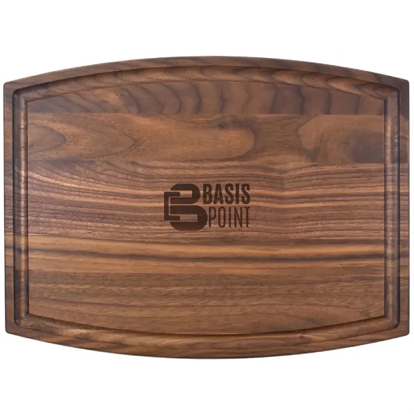 9" x 12 3/4" x 3/4" walnut cutting board with juice... from ASI 74601 Calico