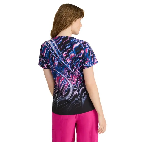 Barco ONE 4-Pocket V-Neck Fashion Print Top for Women- Medical Scrub... from ASI 86018 Scrub Authority / Uniform Stores