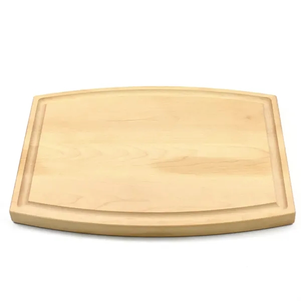 9" x 12 3/4" x 3/4" maple cutting board with juice... from ASI 74601 Calico