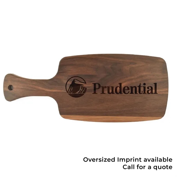 6" x 14.5" x 3/4" paddle-shaped walnut cutting board.... from ASI 74601 Calico