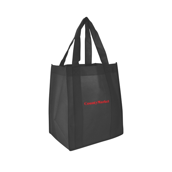 13" x 15" 80 GSM non-woven polypropylene shopping tote with 10"... from ASI 90807 Tekweld