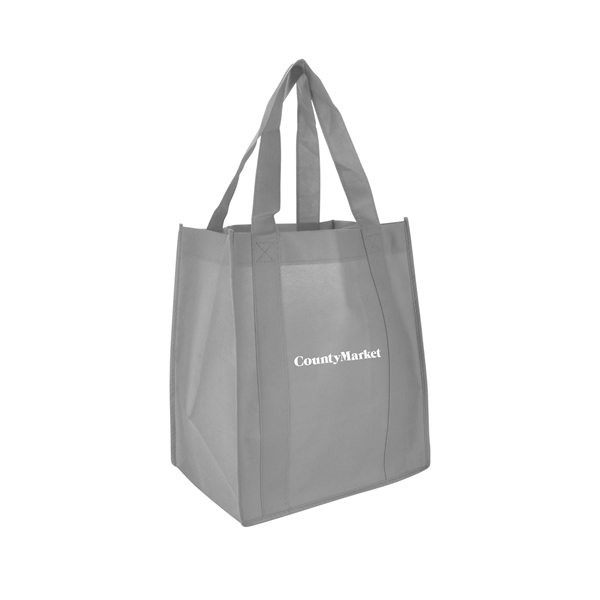 13" x 15" 80 GSM non-woven polypropylene shopping tote with 10"... from ASI 90807 Tekweld