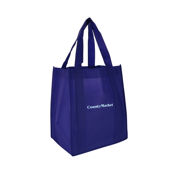 13" x 15" 80 GSM non-woven polypropylene shopping tote with 10"... from ASI 90807 Tekweld