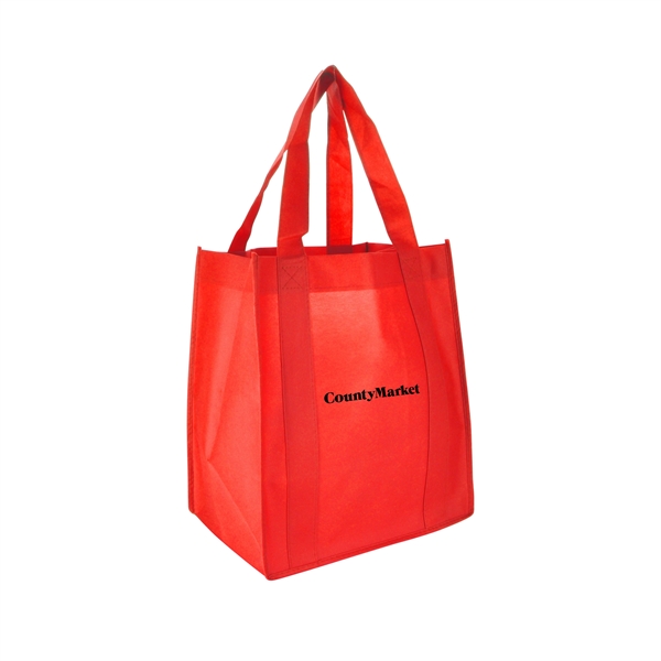 13" x 15" 80 GSM non-woven polypropylene shopping tote with 10"... from ASI 90807 Tekweld