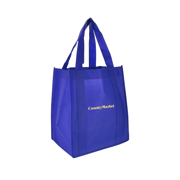13" x 15" 80 GSM non-woven polypropylene shopping tote with 10"... from ASI 90807 Tekweld