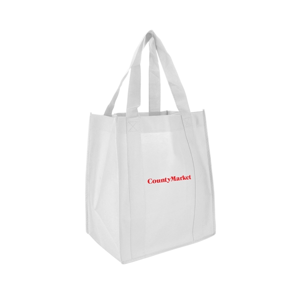 13" x 15" 80 GSM non-woven polypropylene shopping tote with 10"... from ASI 90807 Tekweld
