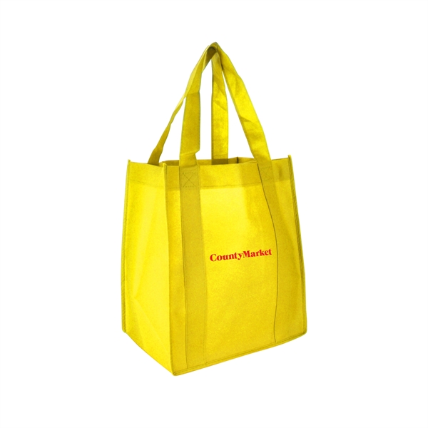 13" x 15" 80 GSM non-woven polypropylene shopping tote with 10"... from ASI 90807 Tekweld