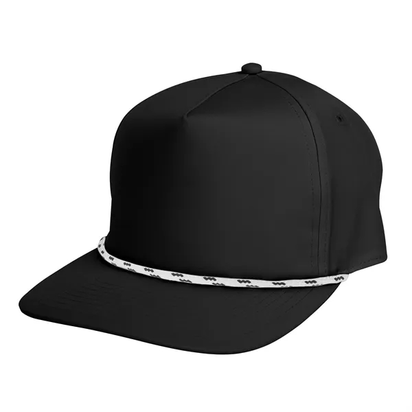 Cap with a 5-panel design, mid-profile, adjustable plastic snapback closure, structured... from ASI 61125 Hit Promotional Products / Hit®