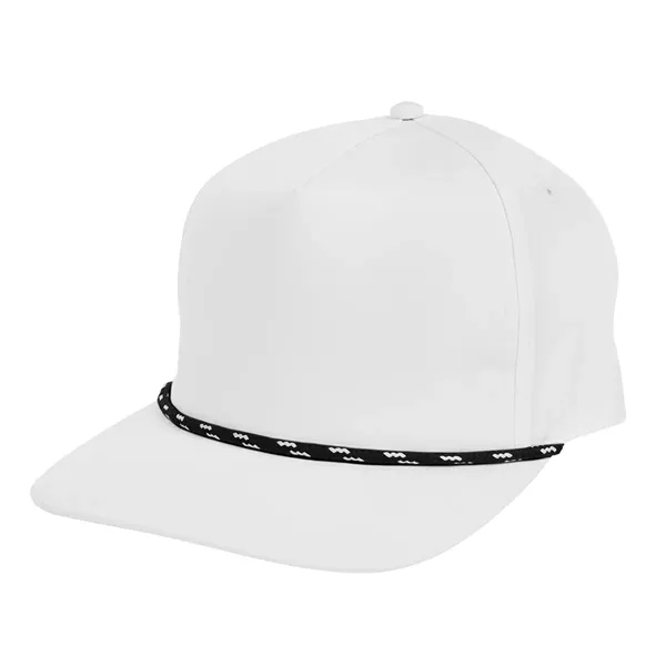 Cap with a 5-panel design, mid-profile, adjustable plastic snapback closure, structured... from ASI 61125 Hit Promotional Products / Hit®