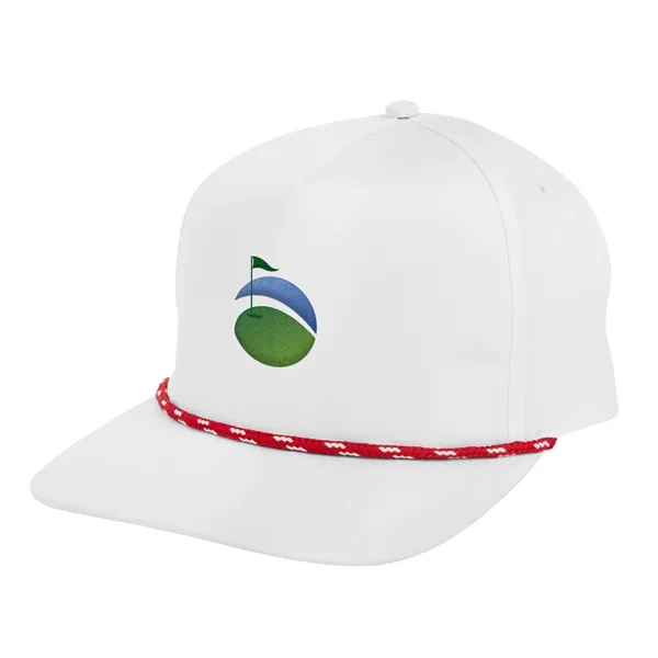 Cap with a 5-panel design, mid-profile, adjustable plastic snapback closure, structured... from ASI 61125 Hit Promotional Products / Hit®