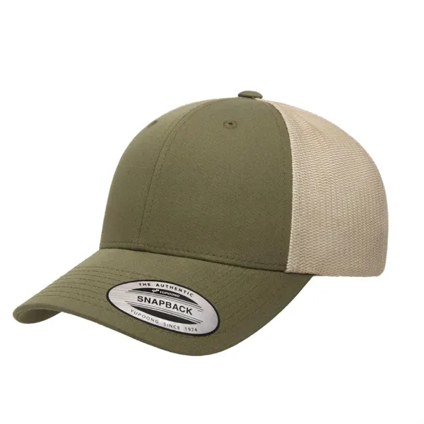 Yupoong 6601 YP Classics Elite Hat with leatherette patches or embroidery... from ASI 74601 Calico