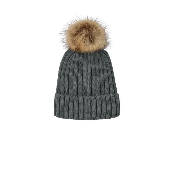 Port Authority Faux Fur Pom Beanie... from ASI 84863 SanMar