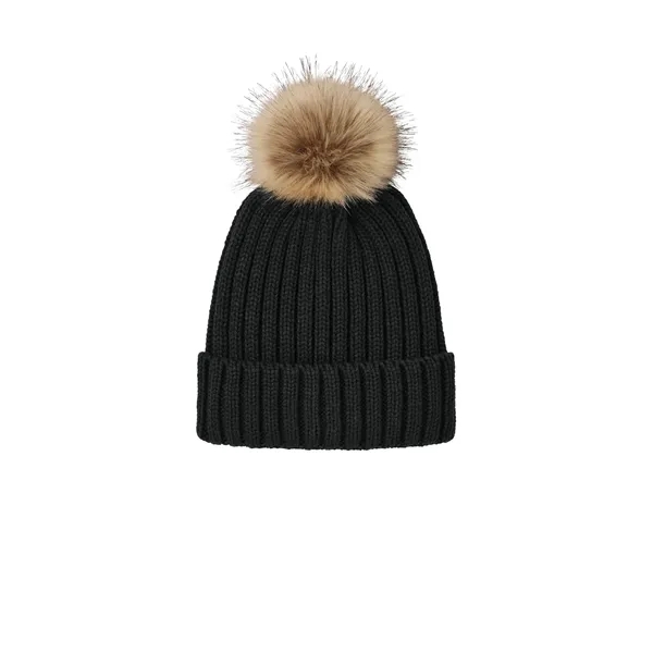 Port Authority Faux Fur Pom Beanie... from ASI 84863 SanMar