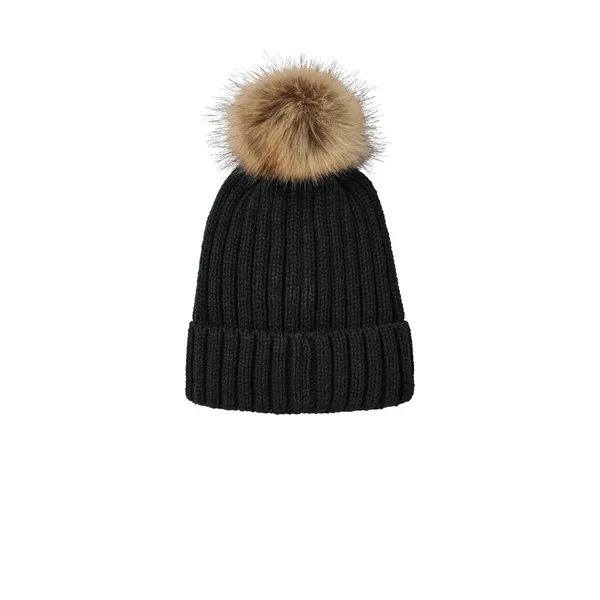 Port Authority Faux Fur Pom Beanie... from ASI 84863 SanMar