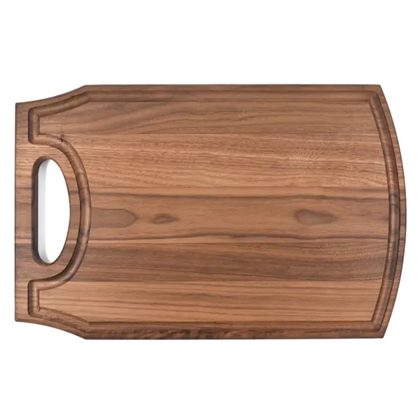 10 1/2" x 17 1/2" x 3/4" walnut cutting board with... from ASI 74601 Calico