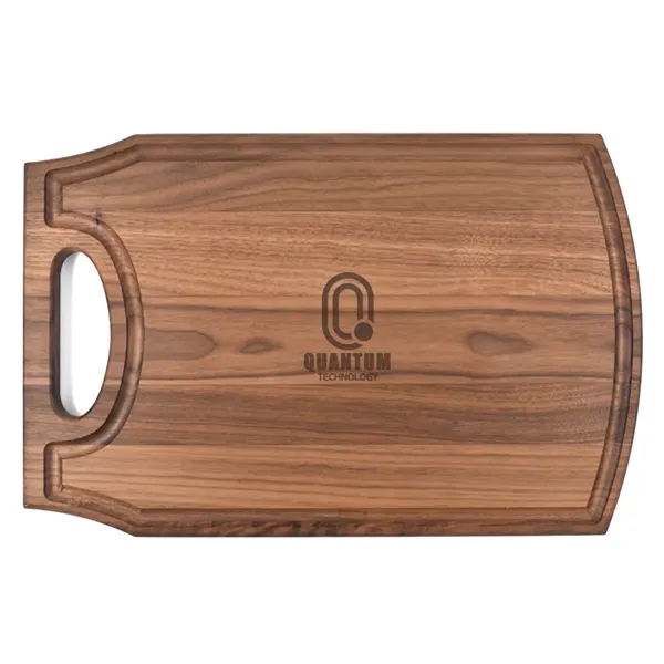 10 1/2" x 17 1/2" x 3/4" walnut cutting board with... from ASI 74601 Calico