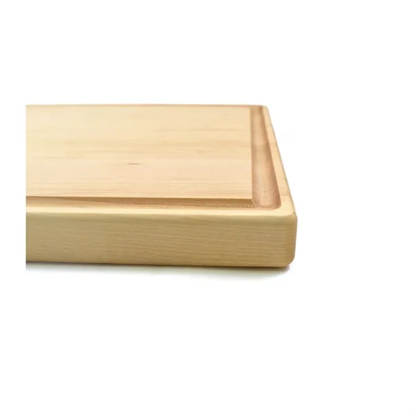 11" x 17" x 1" maple wood cutting board with all-around... from ASI 74601 Calico
