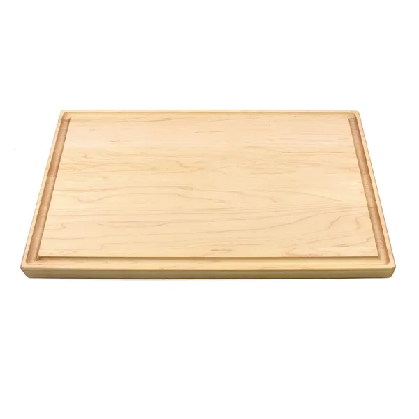 11" x 17" x 1" maple wood cutting board with all-around... from ASI 74601 Calico