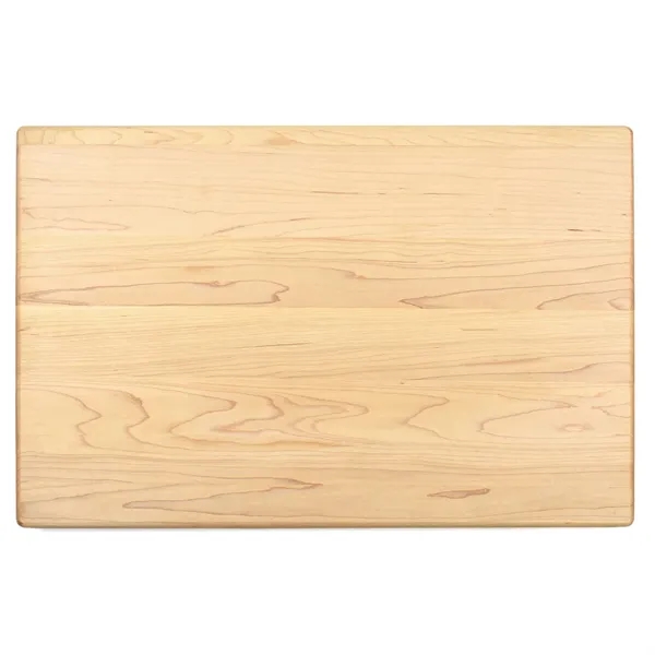 11" x 17" x 1" maple wood cutting board with all-around... from ASI 74601 Calico