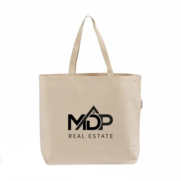 Organic canvas tote with long reinforced handles & gusset. Great for... from ASI 67557 LimeLight Ent