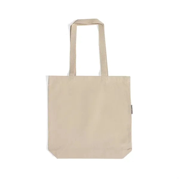 Durable organic canvas tote with reinforced handles-ideal for custom printed promotions,... from ASI 67557 LimeLight Ent